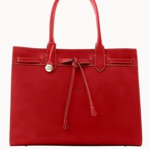 Vintage Dooney & Bourke Red Alto Kelly Tassel Bag